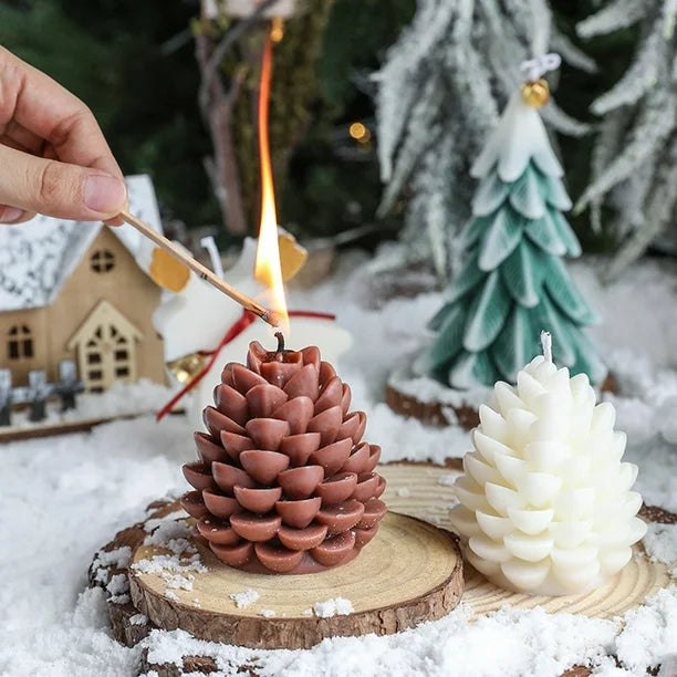 Pine Cone Candle - Pack of 3