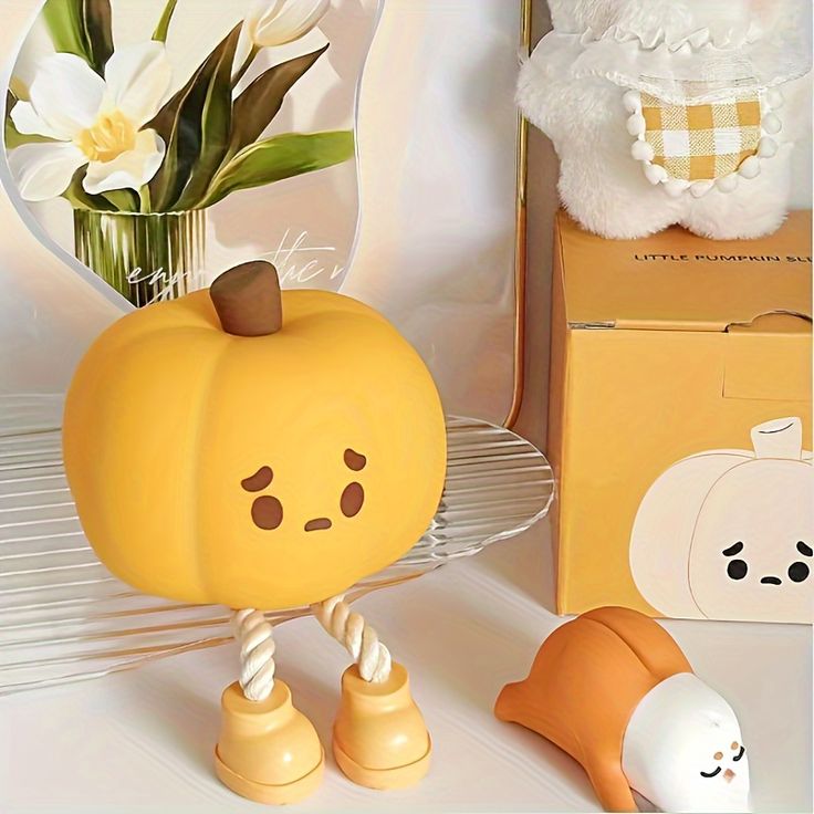 Pumpkin Night Lamp 3 Level Dimmable LED Nightlight