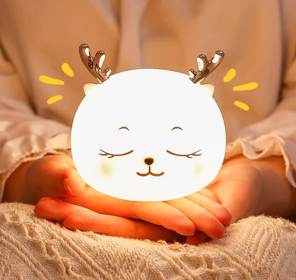 Silicone Deer Touch Lamp Night Light