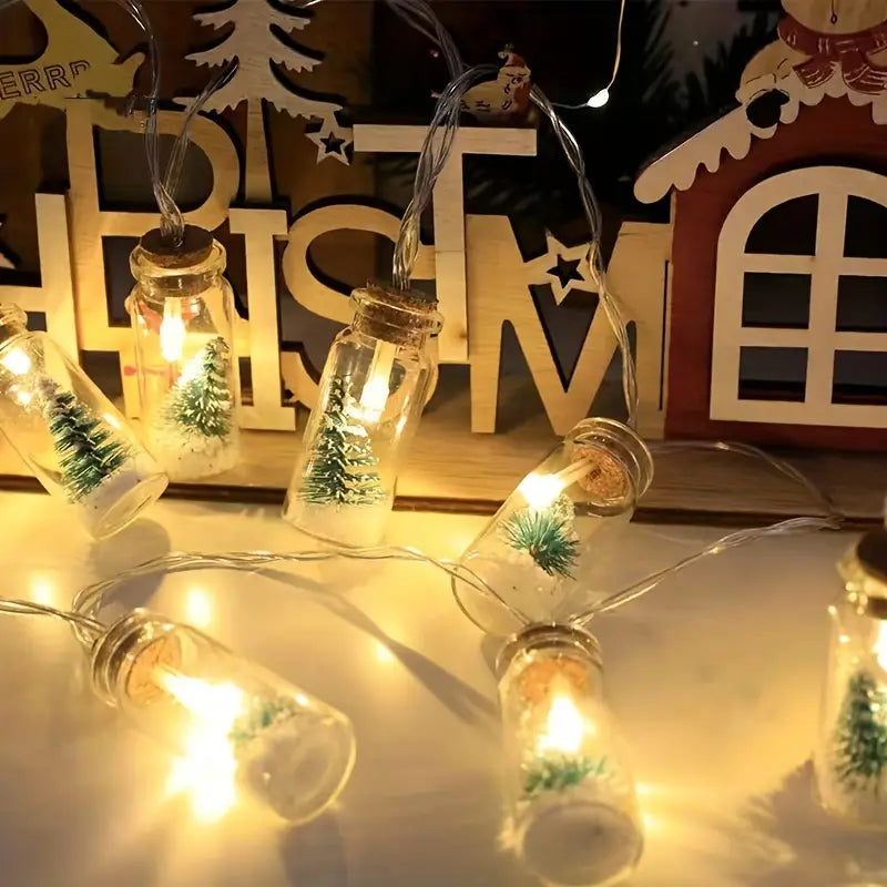 Christmas Wishing Bottle String Lights