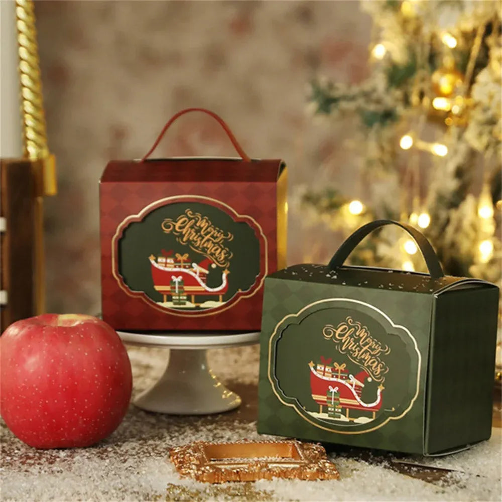 Christmas Gift Box with Rope Handle