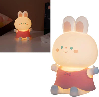 Rabbit Night Light Lamp for Kids Bedroom, Birthday Gifts, Home Decor, Return gifts .