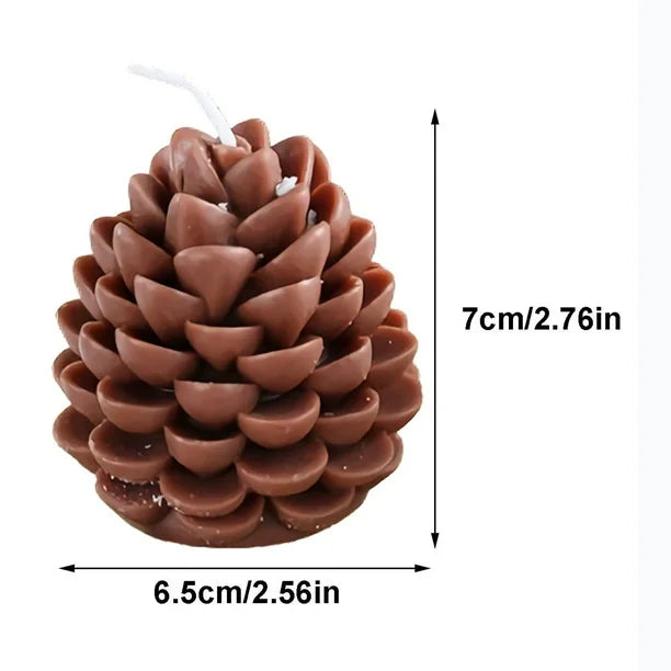 Pine Cone Candle - Pack of 3