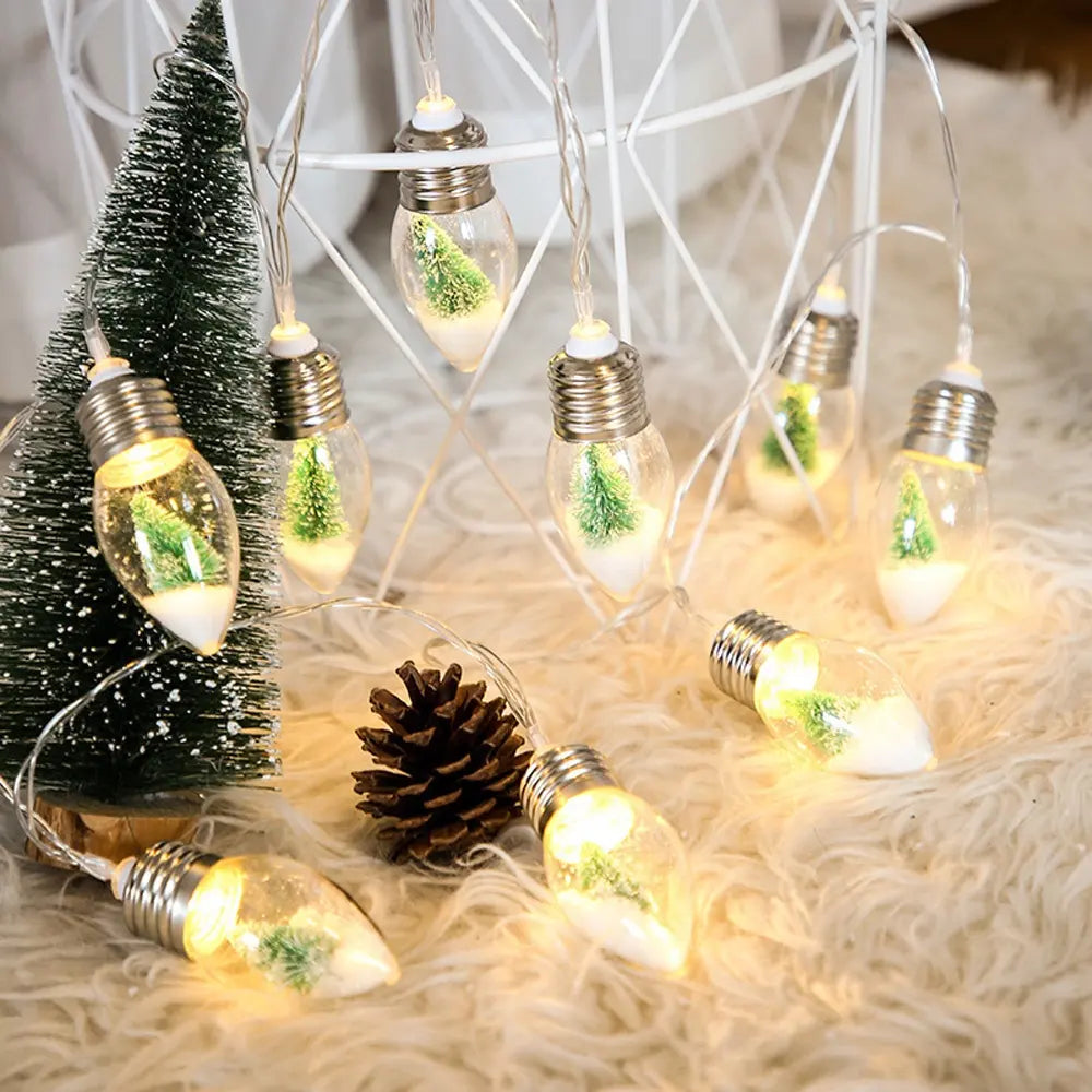 Christmas Tree Globe Patio string Lights