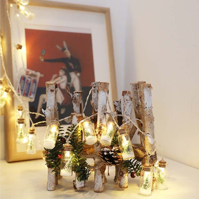 Christmas Wishing Bottle String Lights