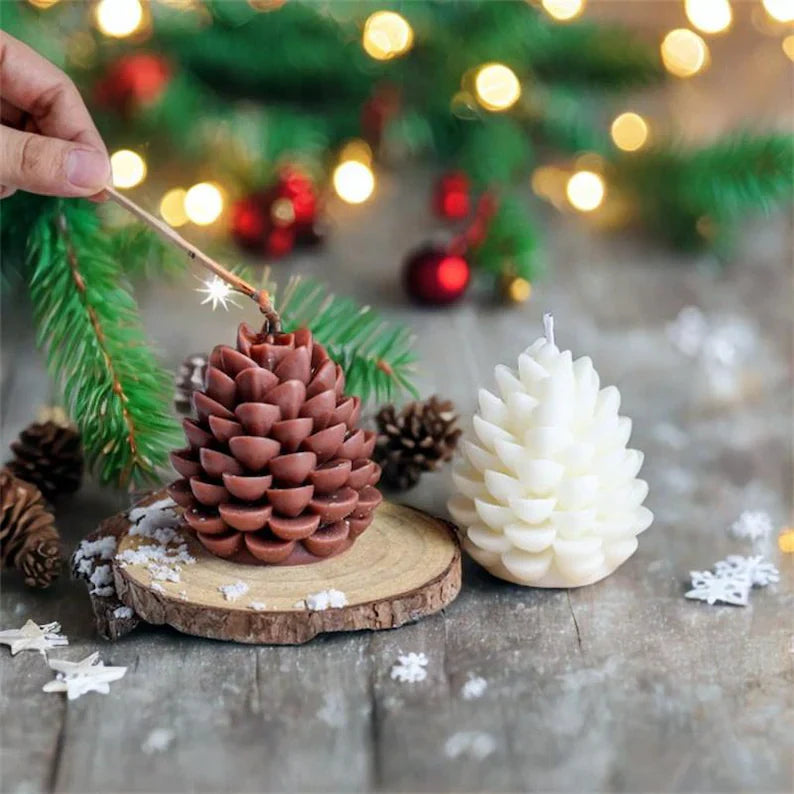 Pine Cone Candle - Pack of 3