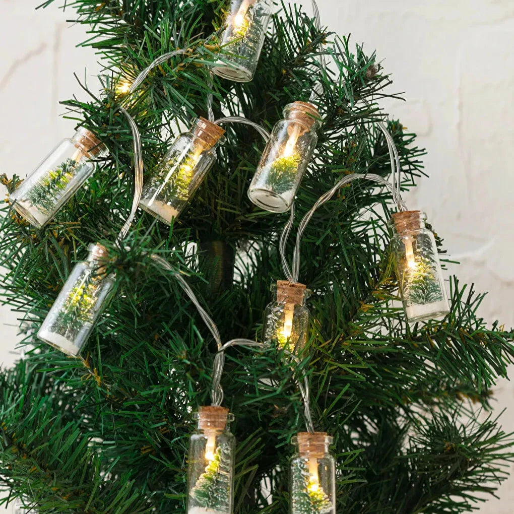 Christmas Wishing Bottle String Lights